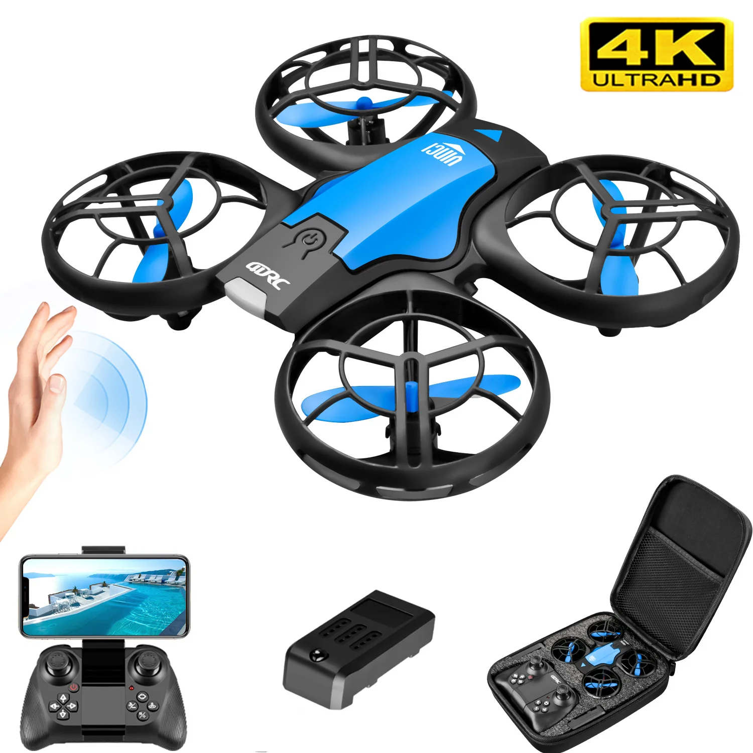 V8 Nowy Mini Dron 4K Profesjon – Rc Helicopter Electric recenzja i cena